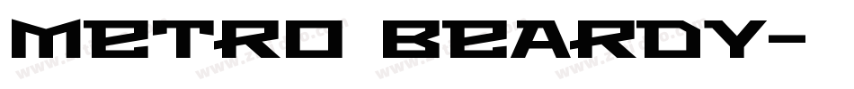 Metro Beardy字体转换